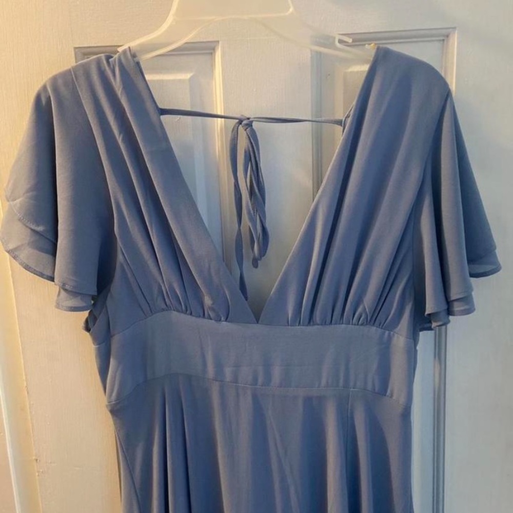 Elegant Blue Women's Dress